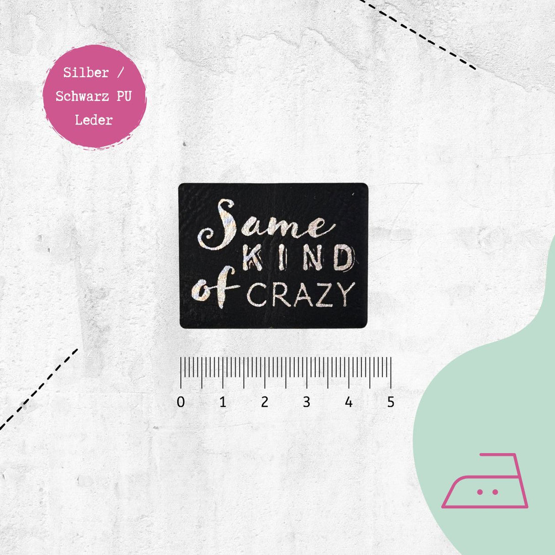 Kunstlederlabel "Same Kind" zum Aufbügeln