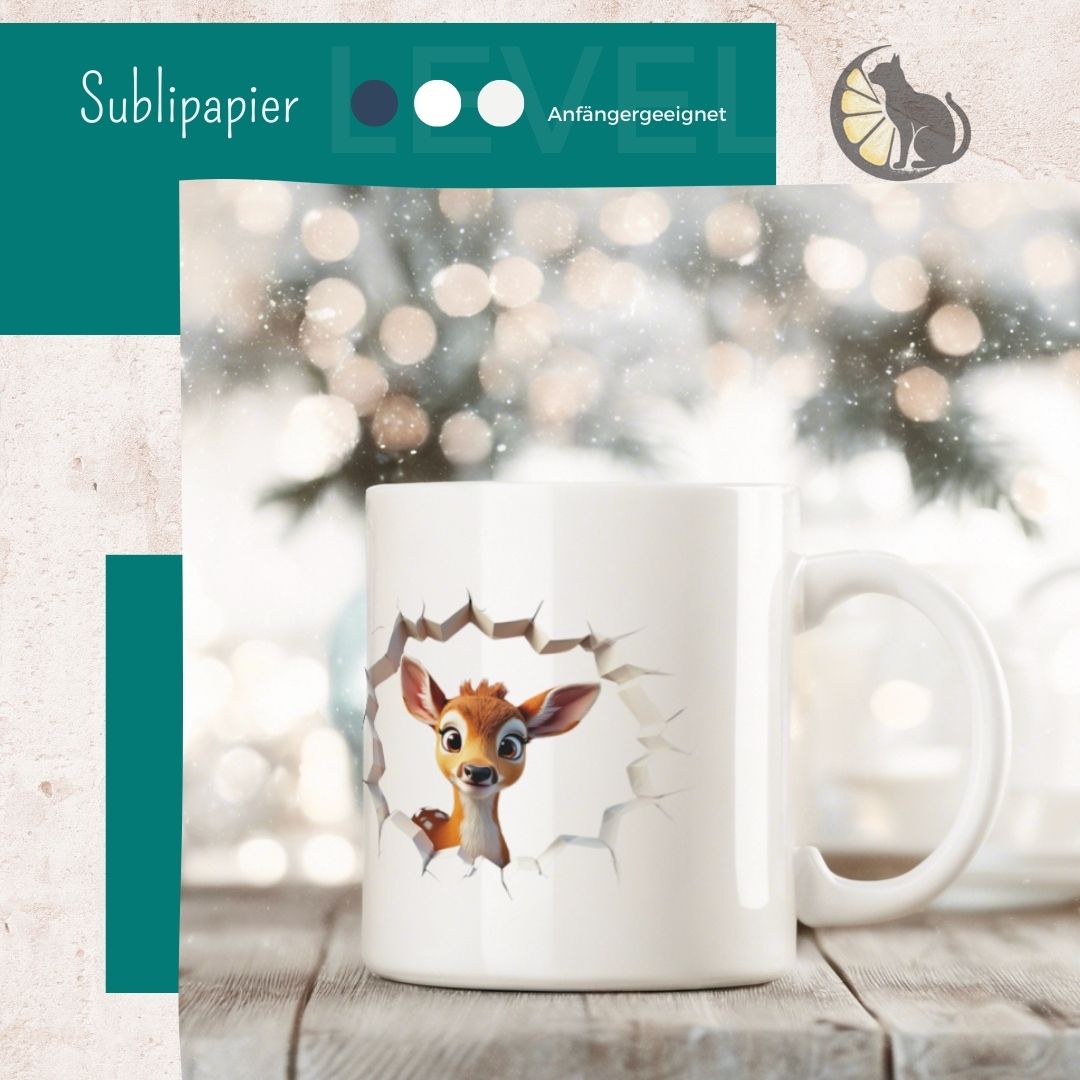 Sweet Deer Digi Sublipapers - Graphic Jam 