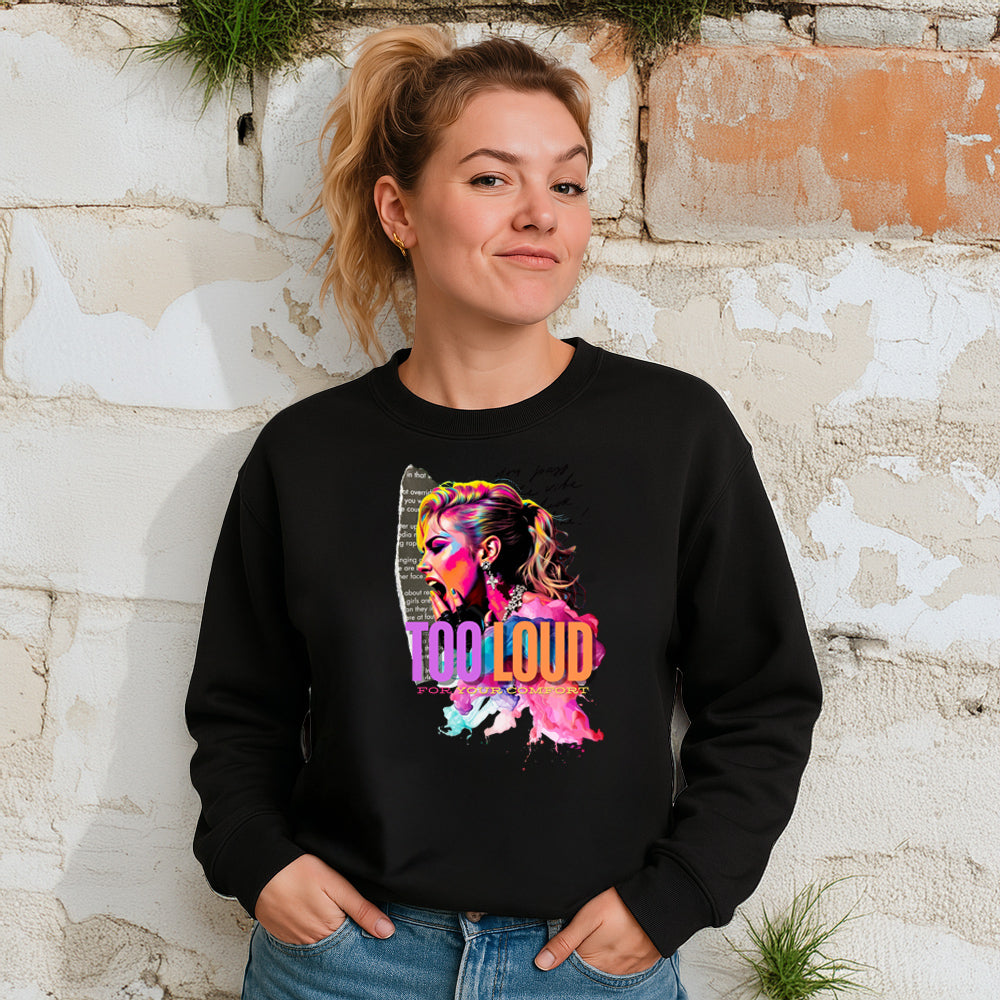Bügelbild – “TOO LOUD FOR YOUR COMFORT”