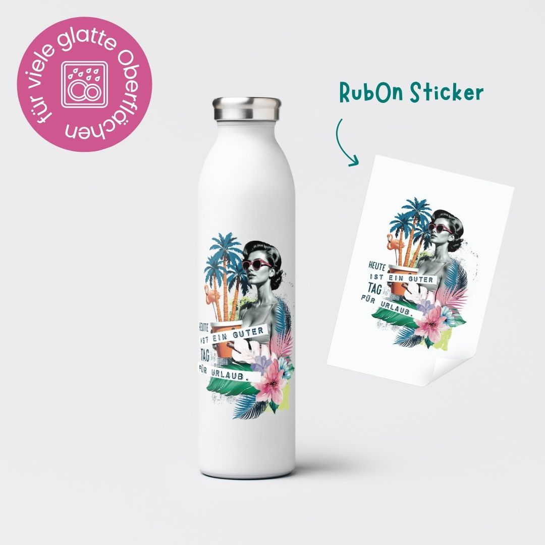 Rub-On Sticker &quot;Urlaubstag&quot;
