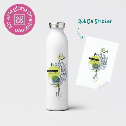 Rub-On Sticker &quot;Wild and free&quot;