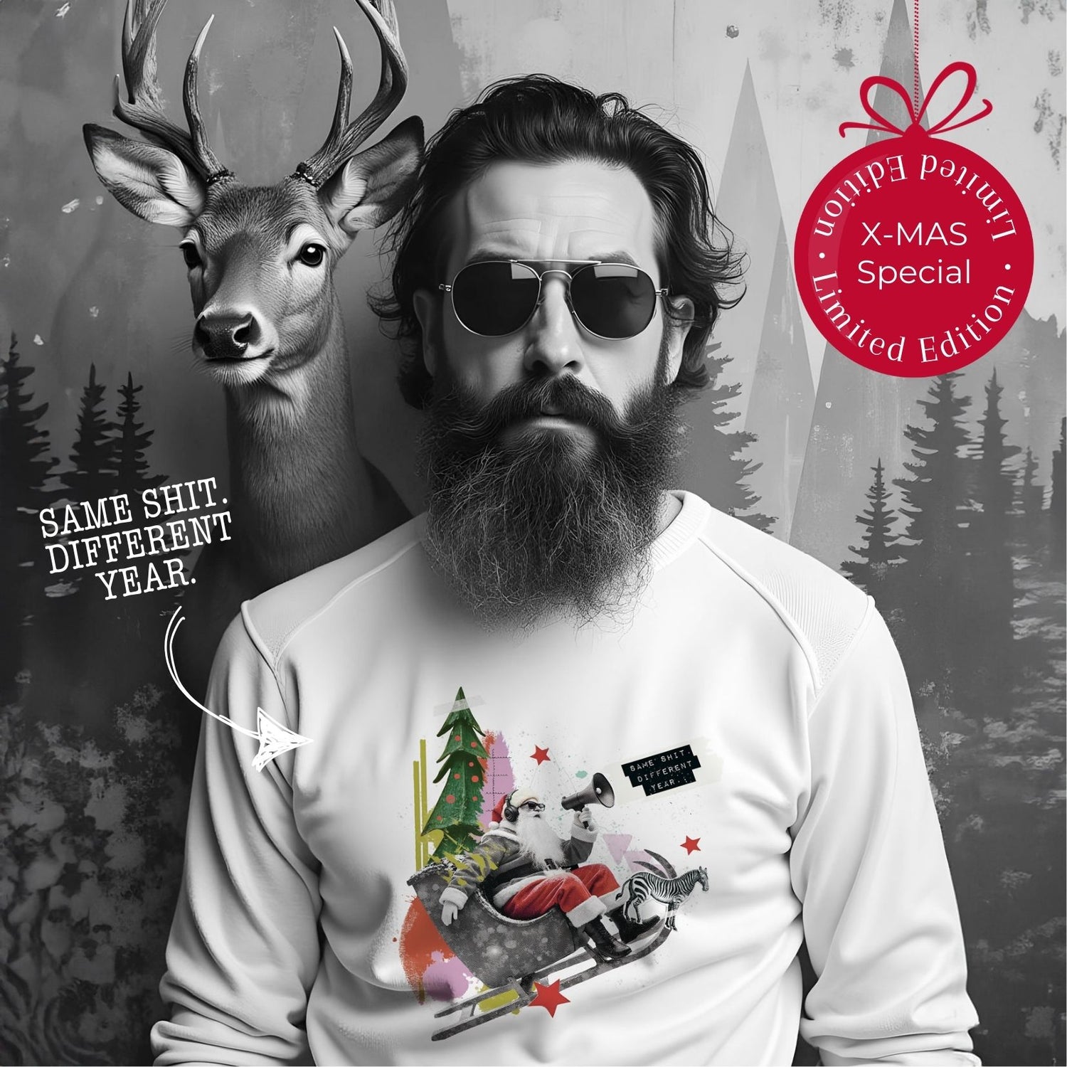 Bügelbild &quot;Alle Jahre wieder&quot; - XMAS Special - Graphic Jam 