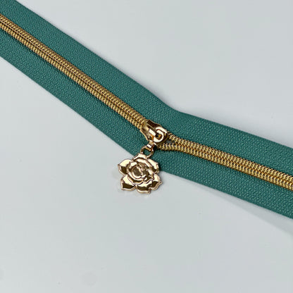 Rosen Zipper für Nylonreisverschlüsse