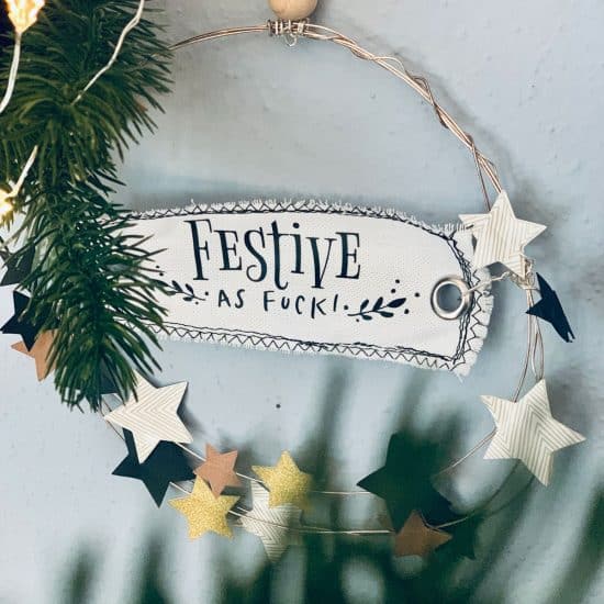 Festive as Fuck - Spruch aus dem Christmas Jingle Plotterbundle